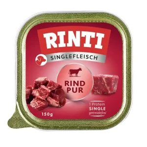 Sparpaket 10 x 150 g Rinti Singlefleisch Rind pur Hunde Nassfutter Nur Für Kurze Zeit